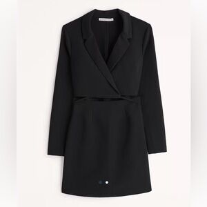 Abercrombie & Fitch Wrap Front Cut Out Blazer Dress Size M
